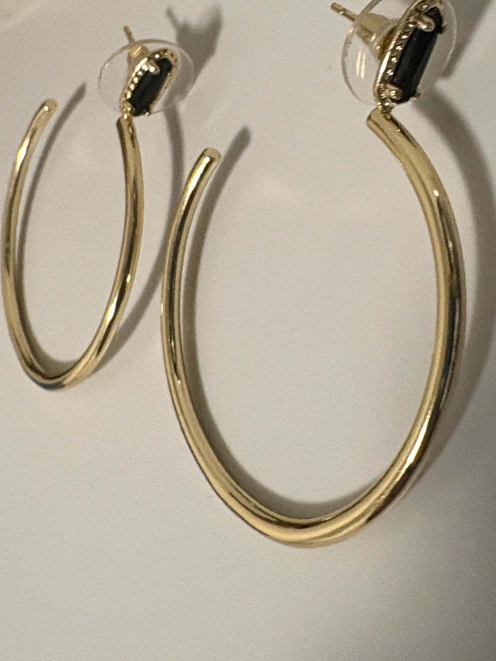 Lot of 2x [Kendra Scott] NWT Elton Cuff Bracelet & Emma Hoop Earrings Gold/Black - Picture 12 of 12